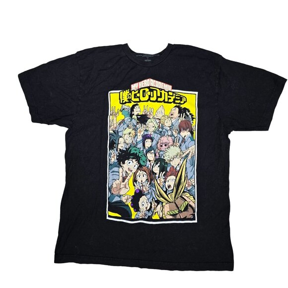 My Hero Academia Character Graphic Tee Shirt Size L Funimation Cotton Unisex - Picture 2 of 4
